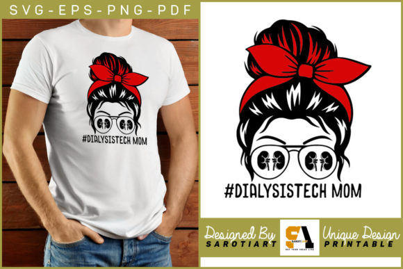 Dialysis Tech Mom SVG: Graphics for Crafts