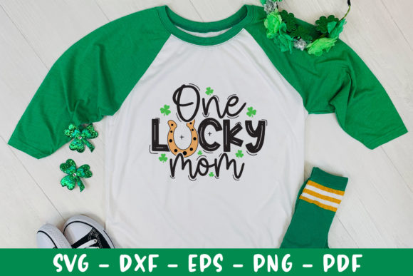 One Lucky Mom SVG: Graphics for Crafts & Branding